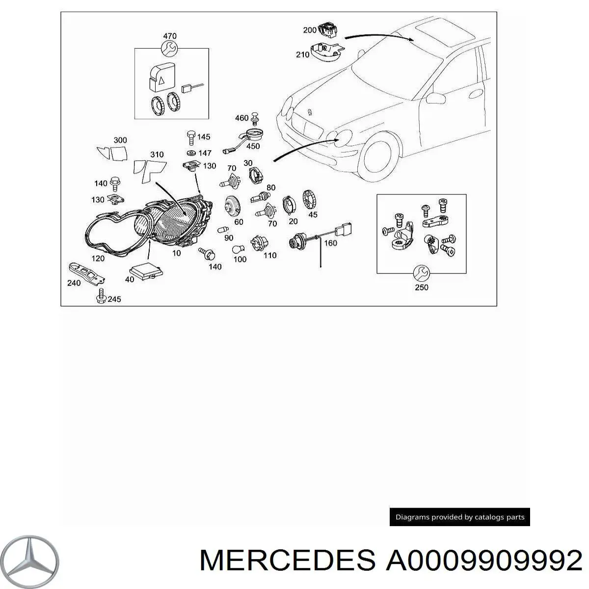Clip de sujeción de moldura de estribo BMW 51160154946