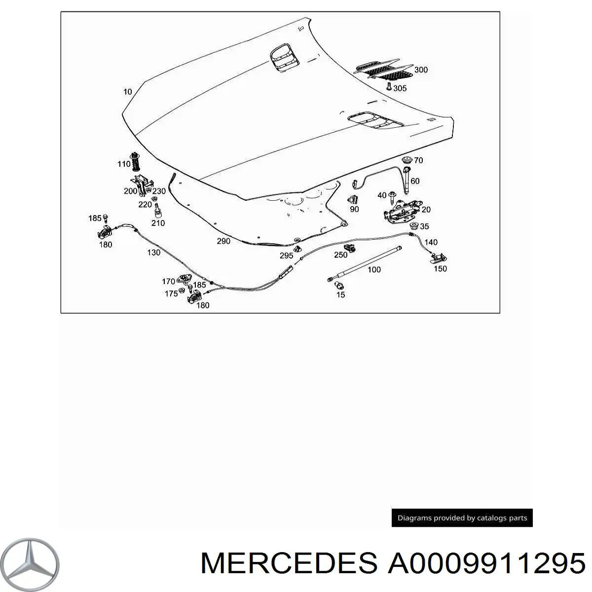  Mercedes A0009911295 precio, desde 2,78 EUR