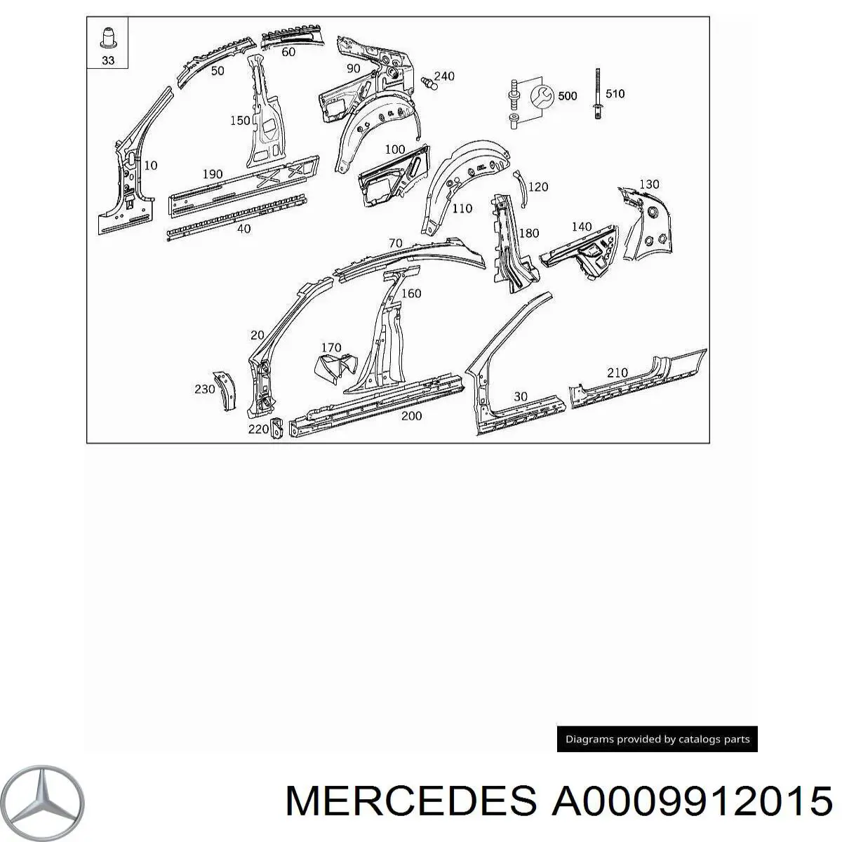  Mercedes A0009912015 precio, desde 6,90 EUR