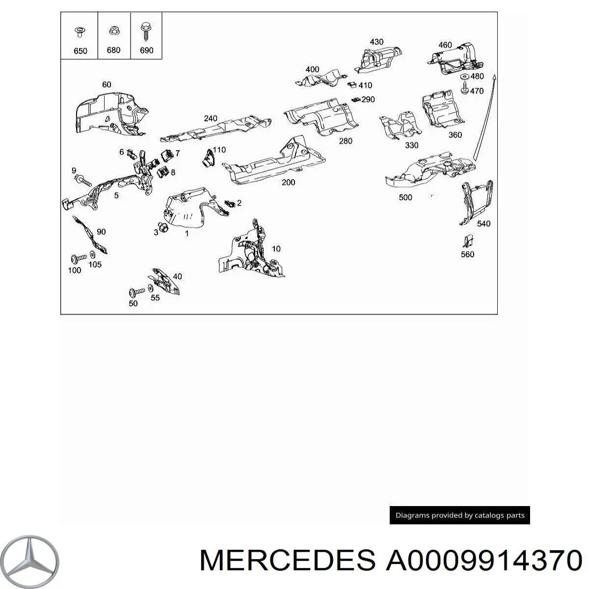  Mercedes A0009914370 precio, desde 4,02 EUR