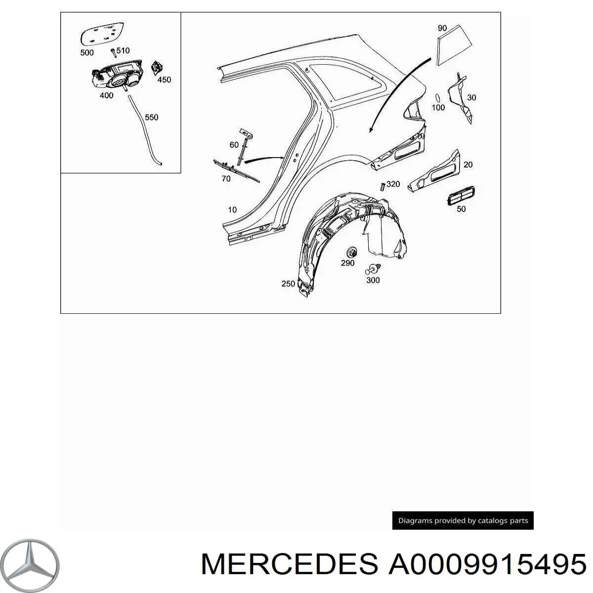  Mercedes A0009915495 precio, desde 3,02 EUR