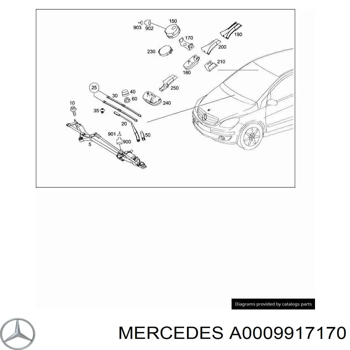  Mercedes A0009917170 precio, desde 7,32 EUR