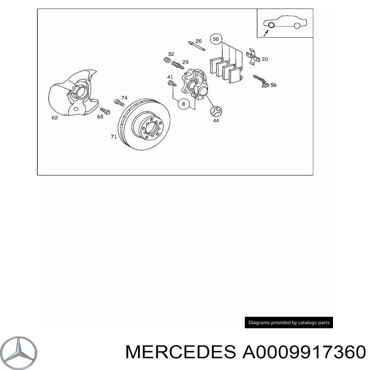  Mercedes A0009917460 precio, desde 13,22 EUR