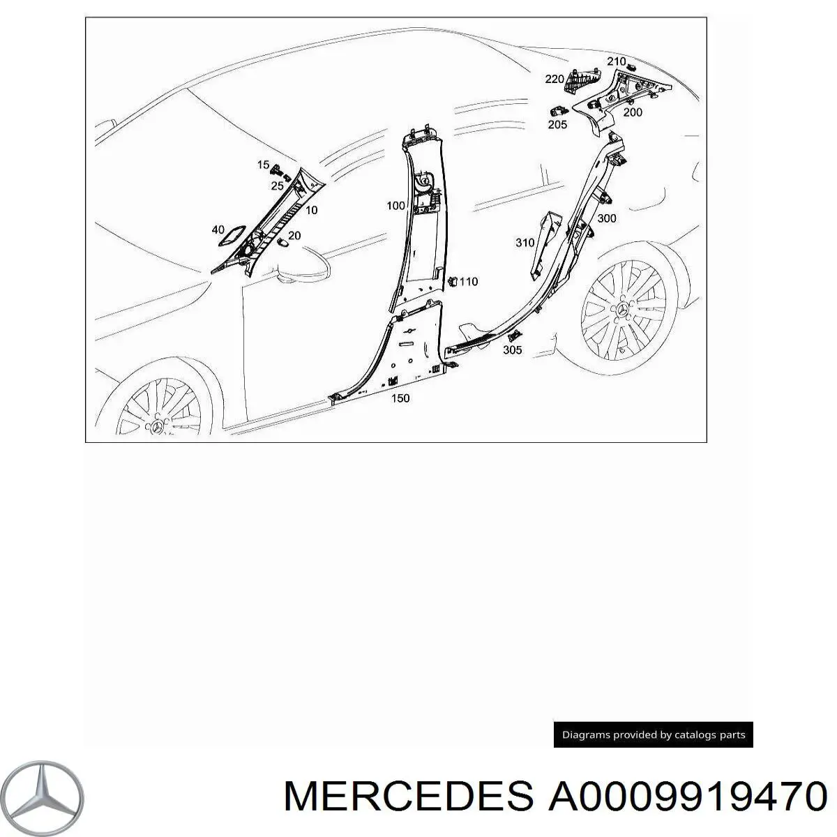  Mercedes A0009919470 precio, desde 2,75 EUR