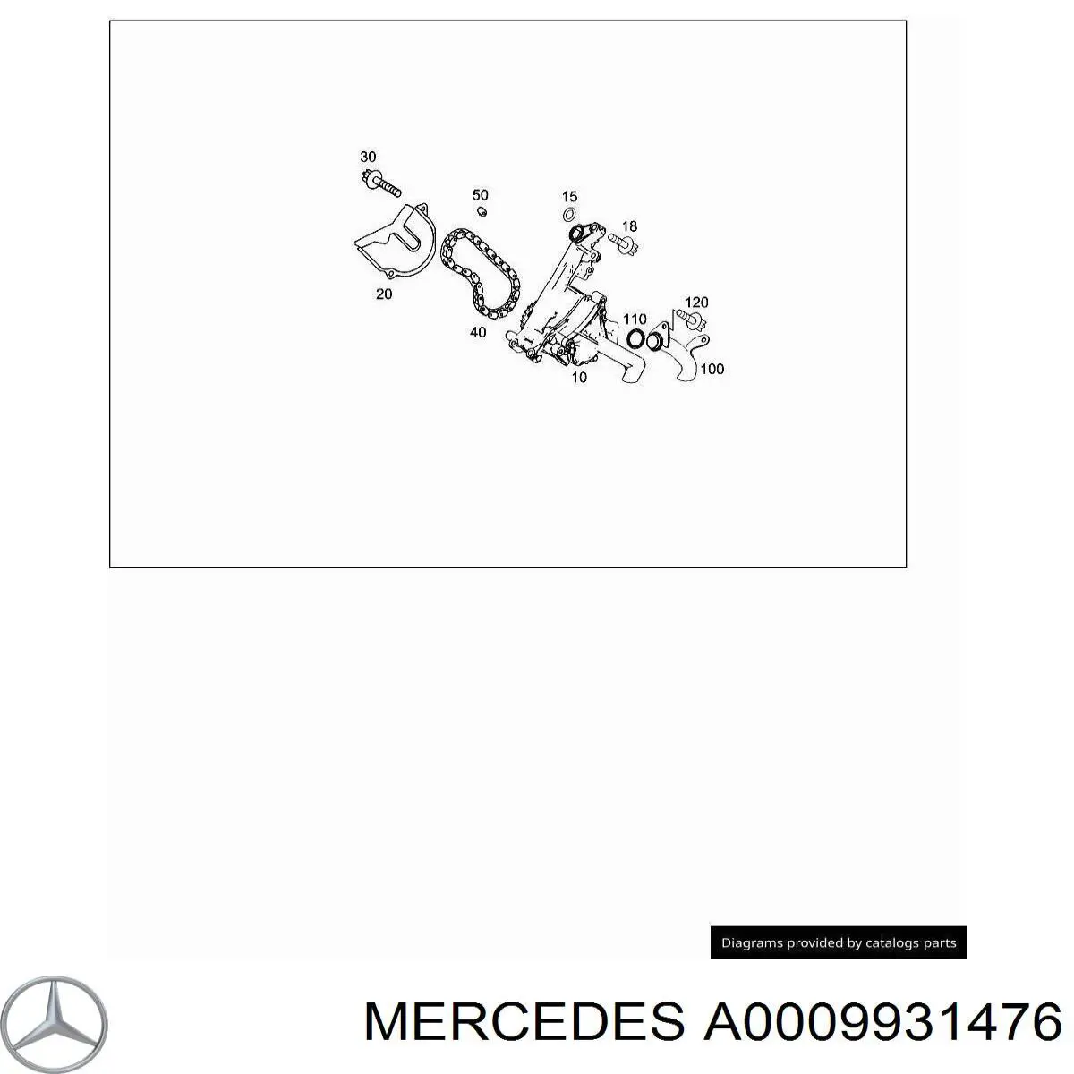 Comprar A0009931476 Mercedes Cadena de la Bomba Aceite