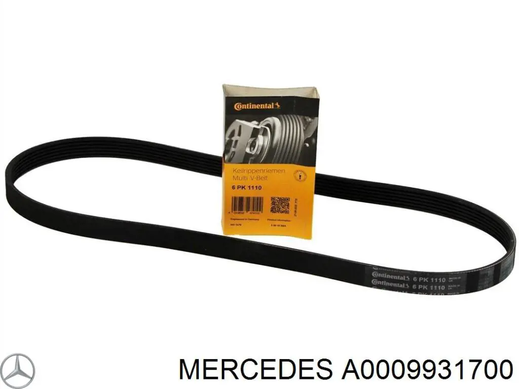Correa de alternador A0009931700 Mercedes