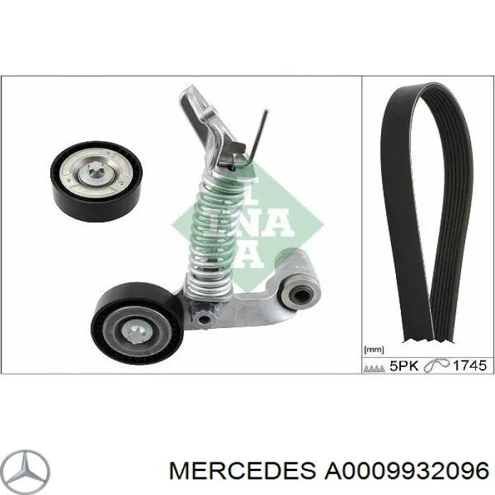 Correa de transmisión trapezoidal Mercedes A0009932096 precio, desde 15,25 EUR