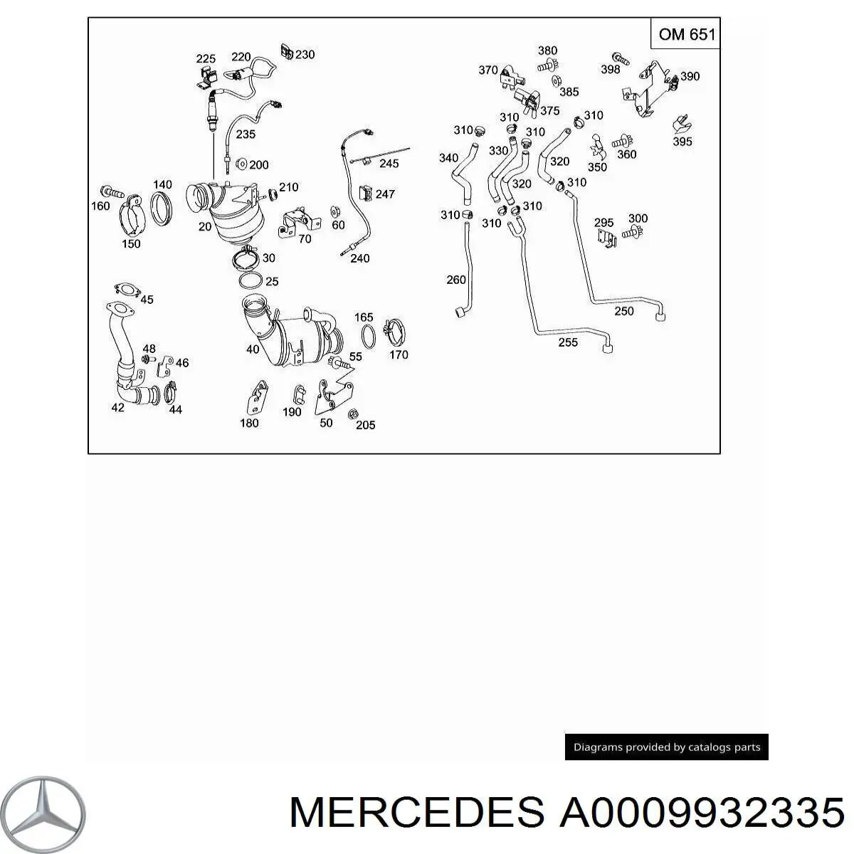 A0009932335 Mercedes 