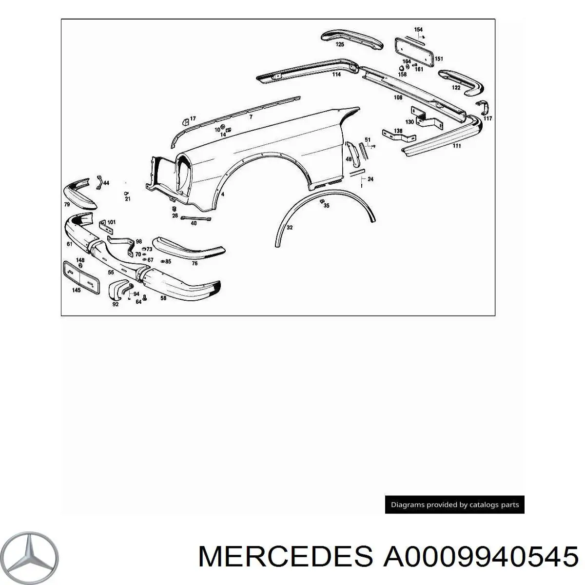  Mercedes A0009940545 precio, desde 1,09 EUR