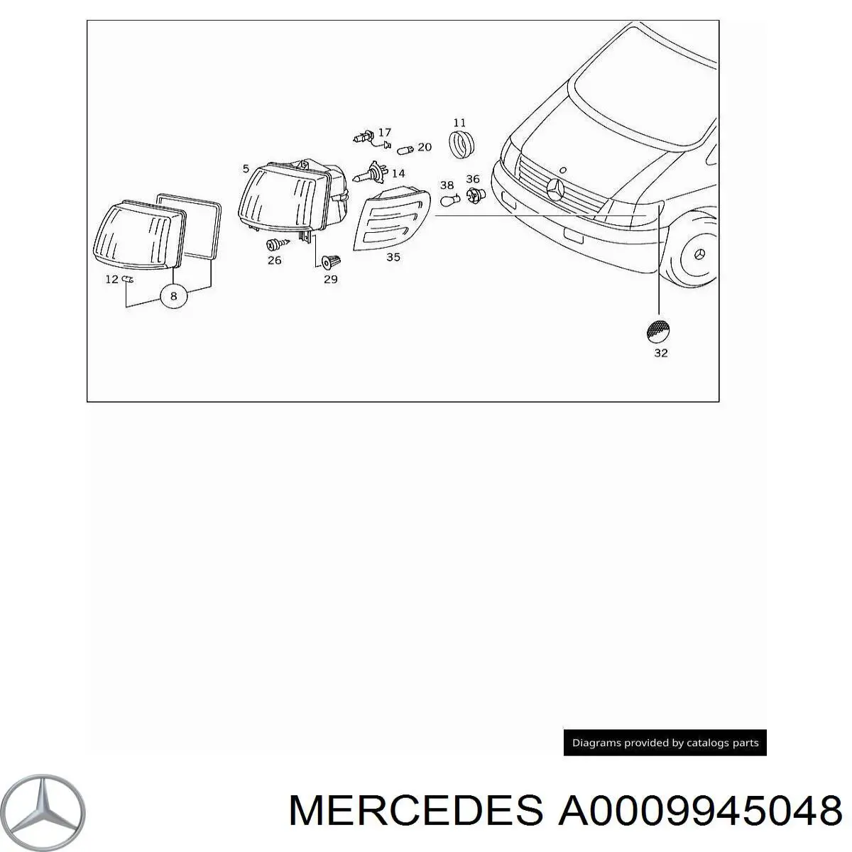 A0009945048 Mercedes 