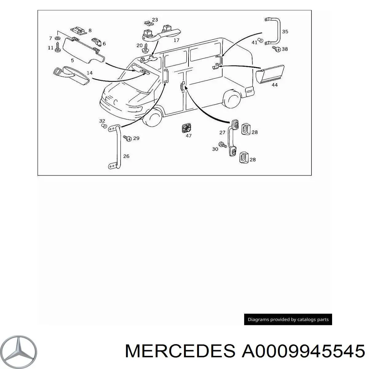 A0009945545 Mercedes 