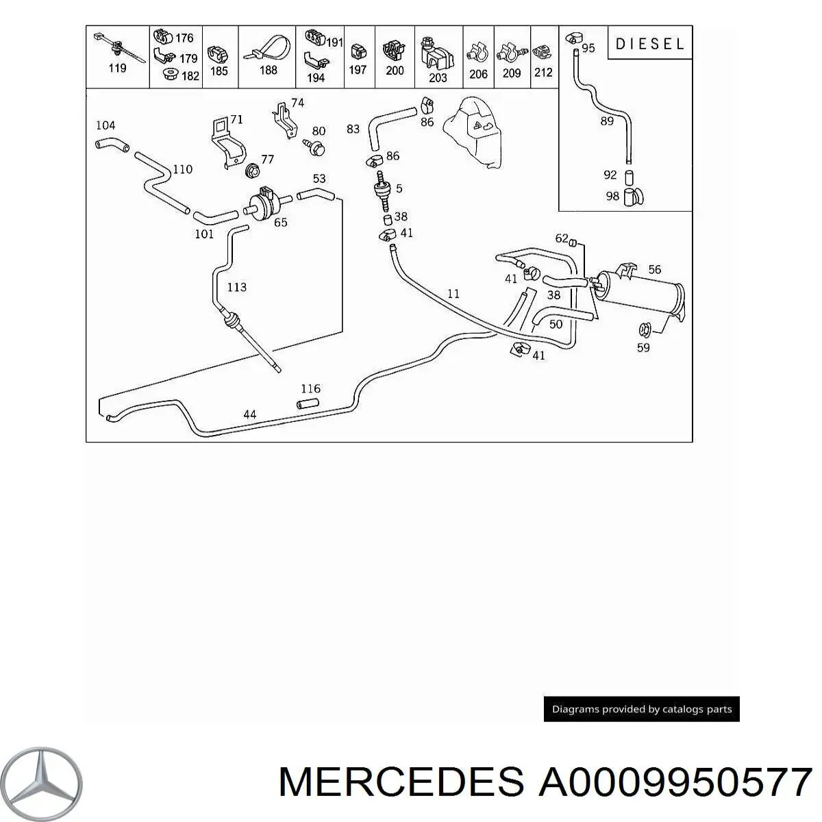  Mercedes A0009950577 precio, desde 4,57 EUR