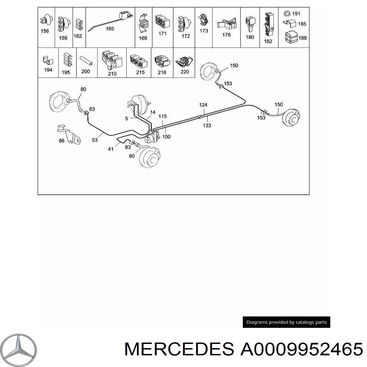  Mercedes A0009952465 precio, desde 8,11 EUR