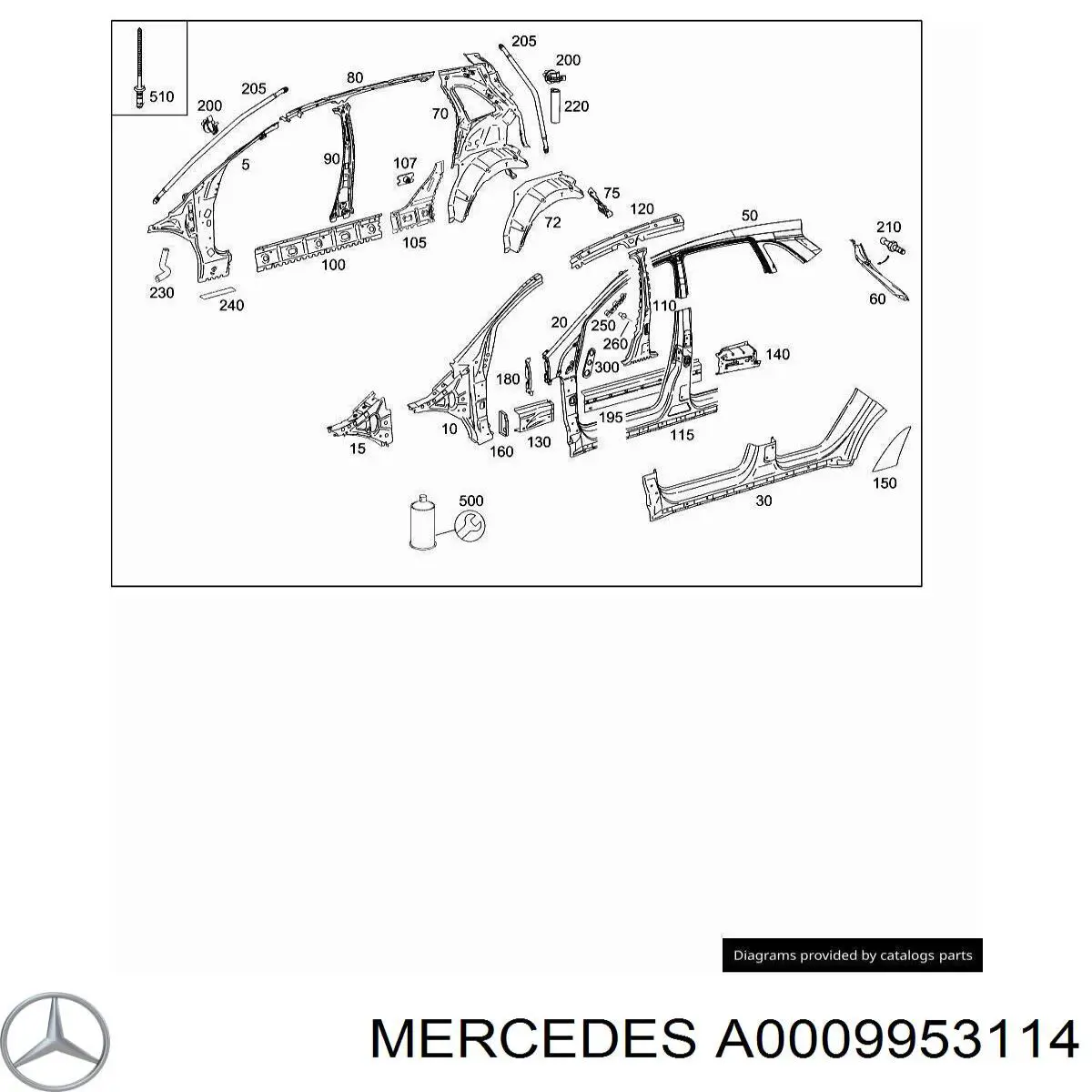  Mercedes A0009953114