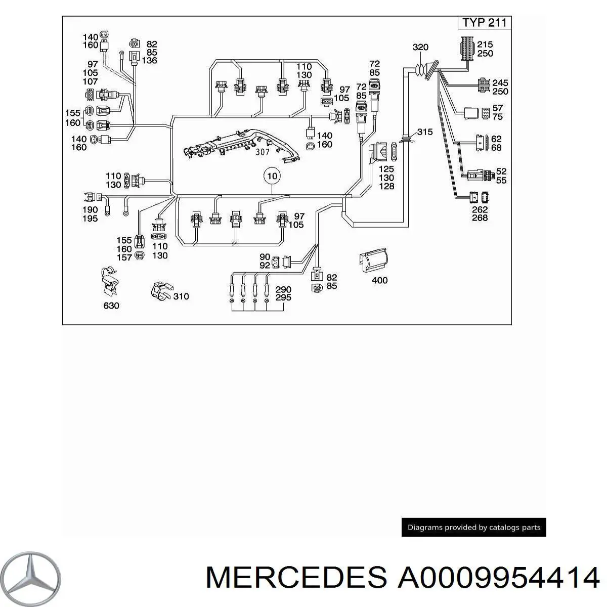  Mercedes A0009954414 precio, desde 3,22 EUR