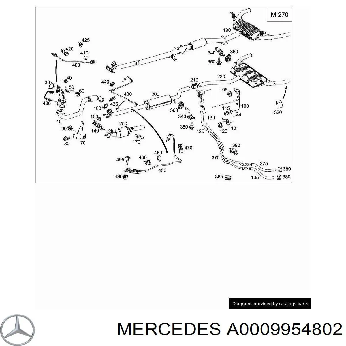  Mercedes A0009954802 precio, desde 115,86 EUR