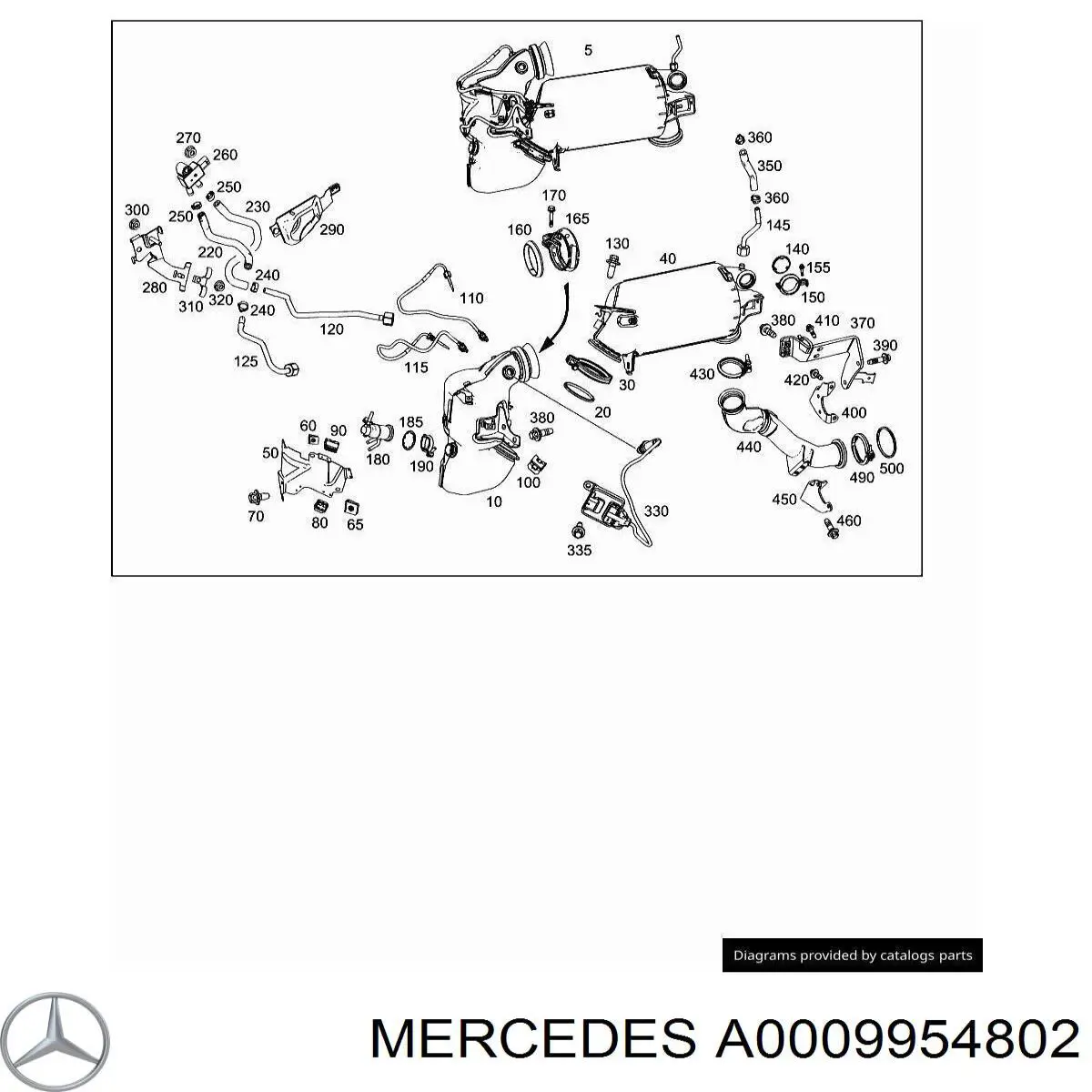 A0009954802 Mercedes 