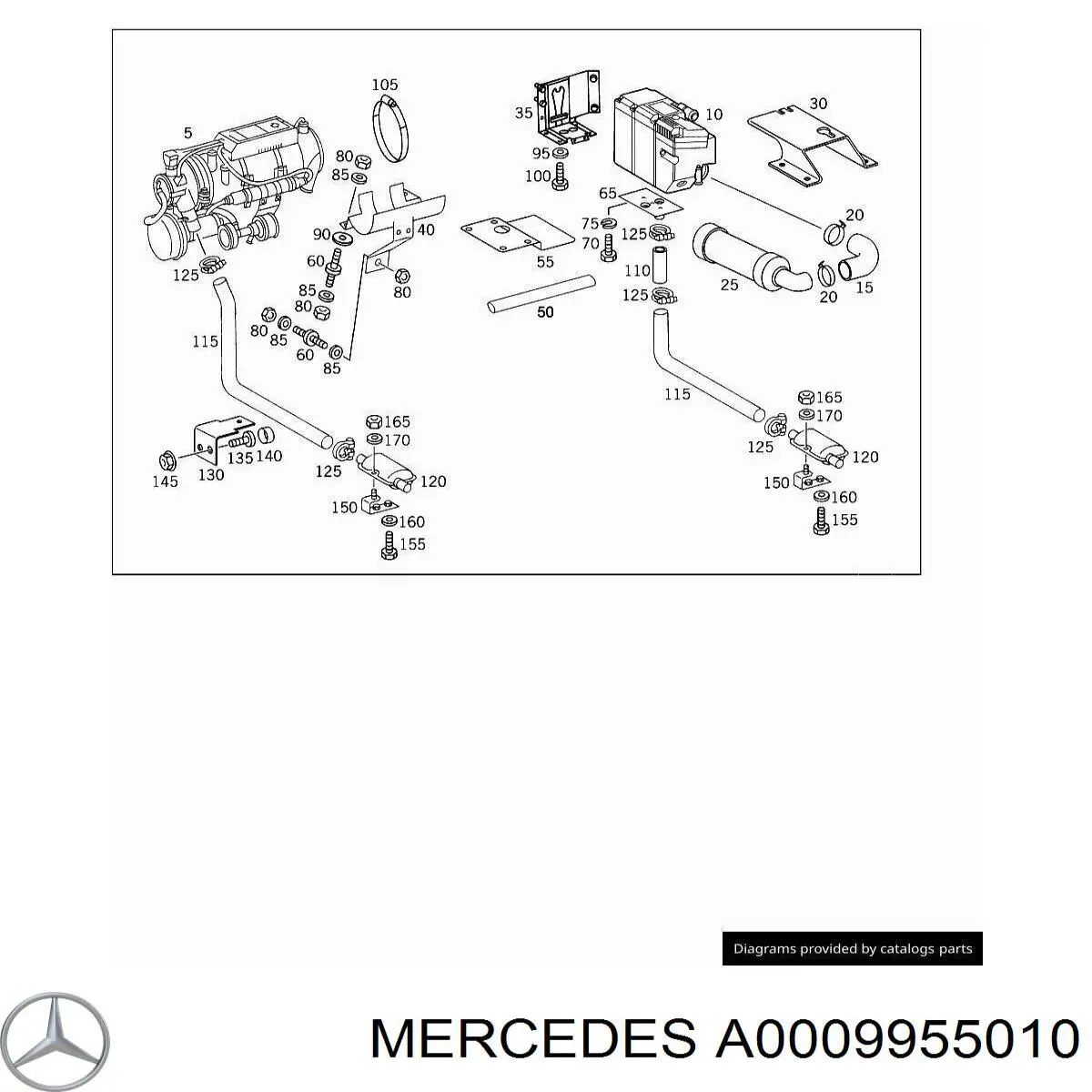  Mercedes A0009955010 precio, desde 4,57 EUR