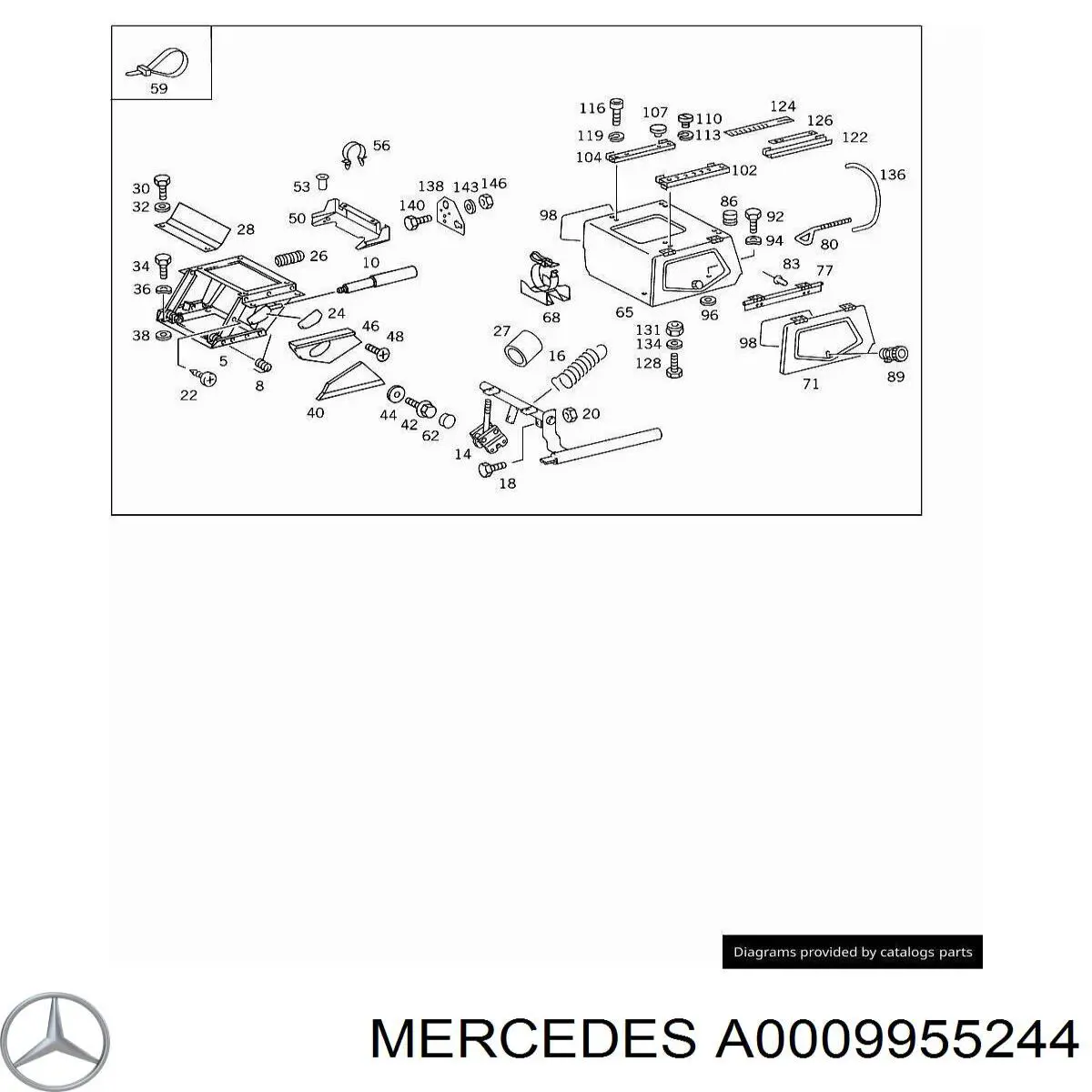 Comprar A0009956044 Mercedes Abrazadera de cableado