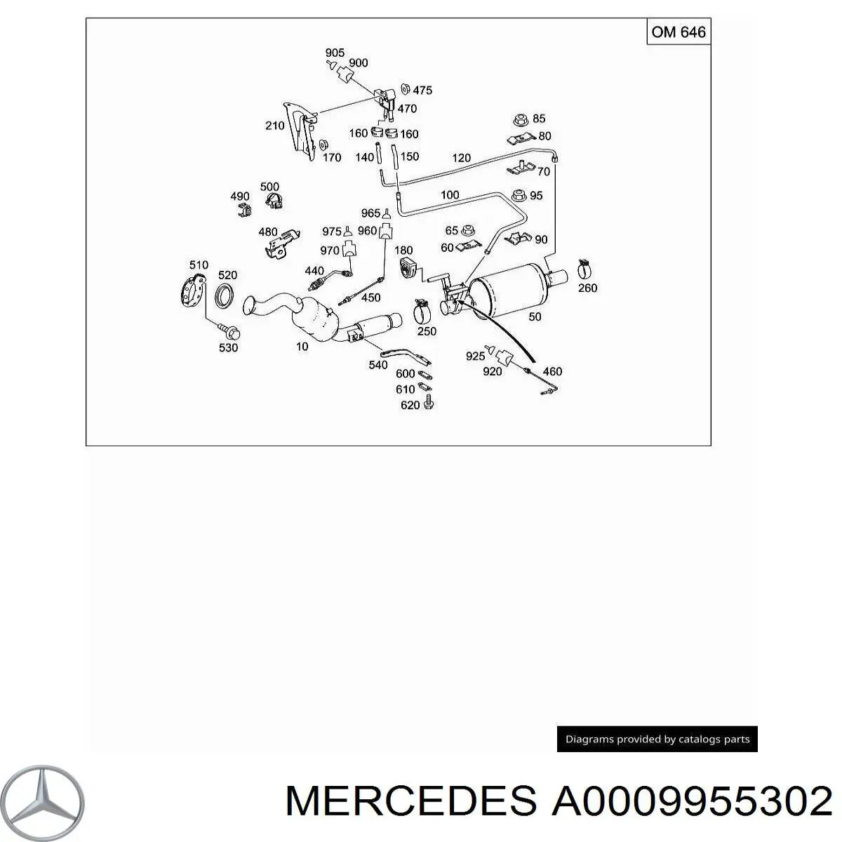  Mercedes A0009955302 precio, desde 11,13 EUR