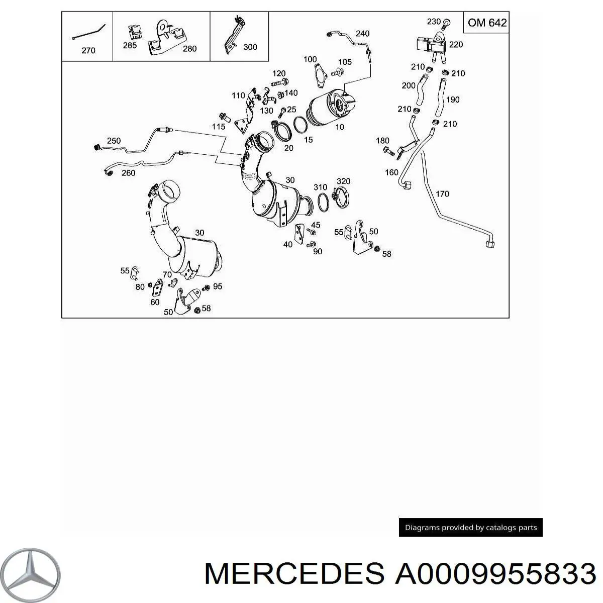 Anuncio de clip de inyector Azul para Mercedes CLS (C257)