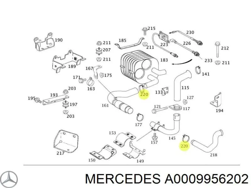 A0009956202 Mercedes 