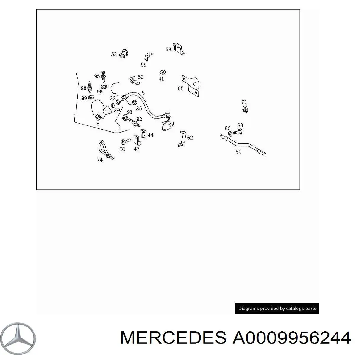  Mercedes A0009956244 precio, desde 5,31 EUR