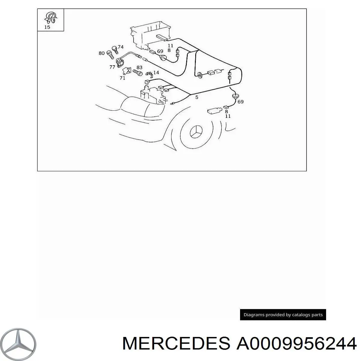 A0009956244 Mercedes 