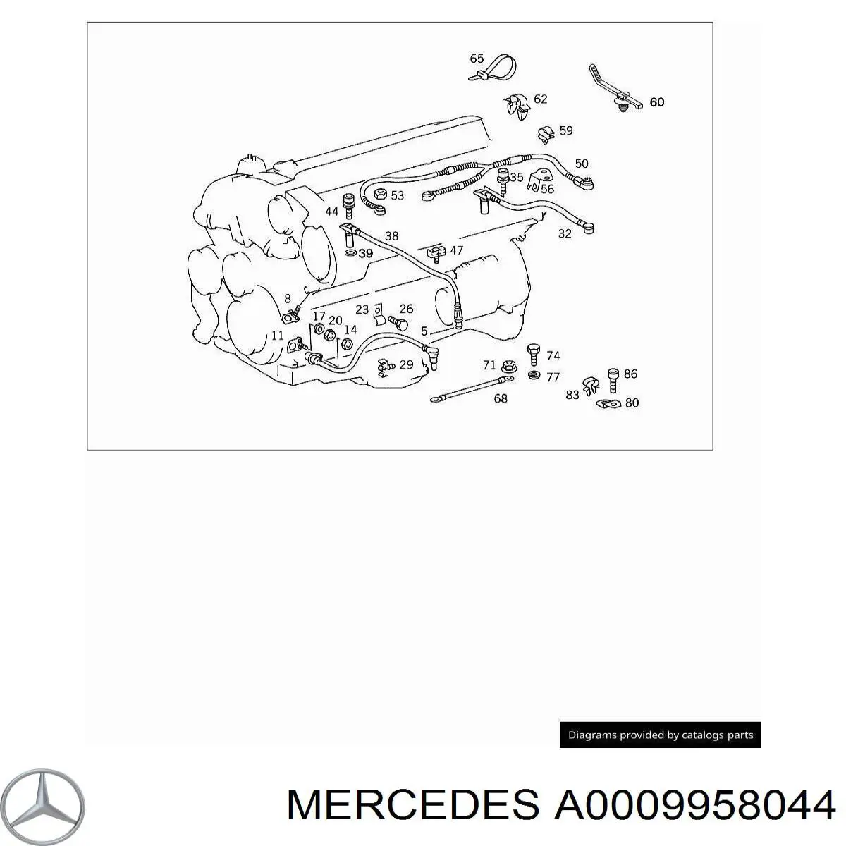 A0009957444 Mercedes 