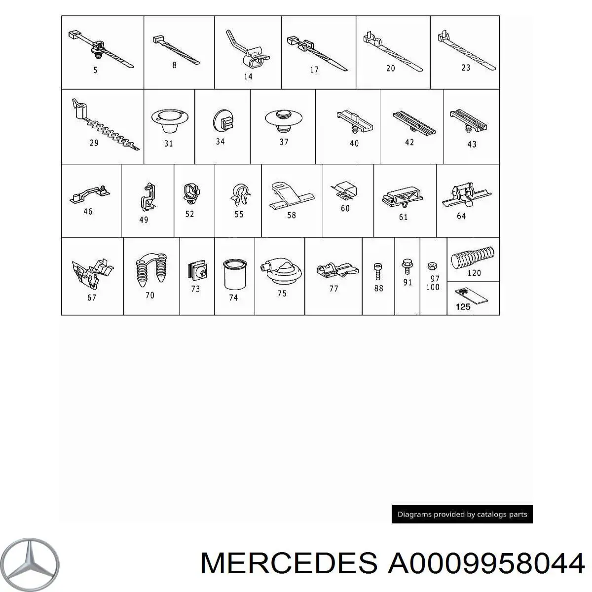  Mercedes A0009957444 precio, desde 12,28 EUR