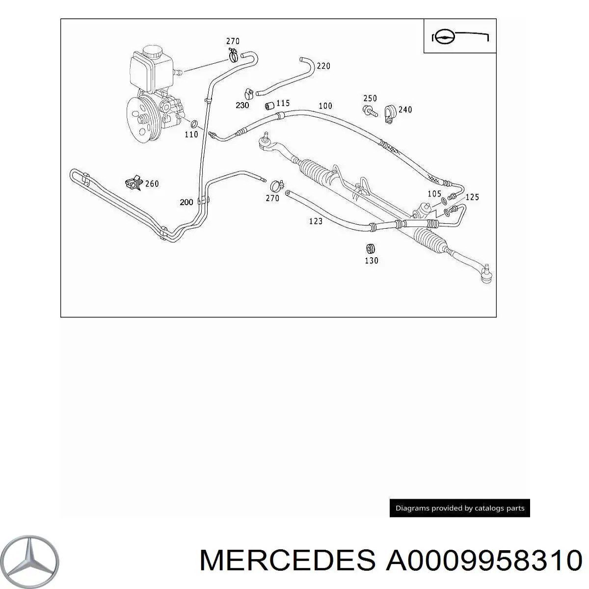 A0009958310 Mercedes 