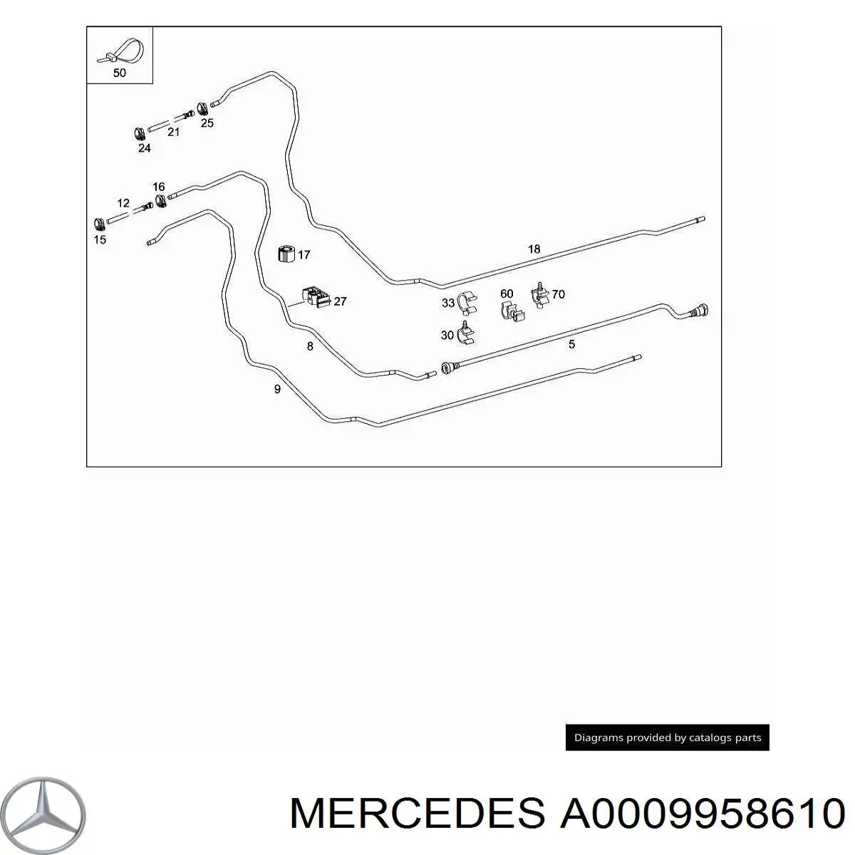 A0009958610 Mercedes 