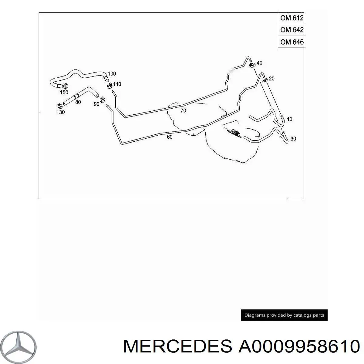  Mercedes A0009958610 precio, desde 2,78 EUR