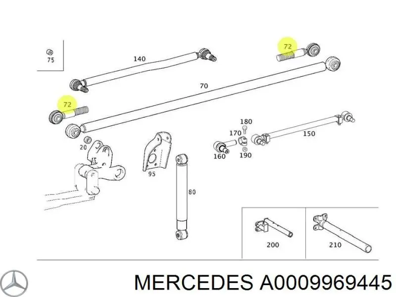 Terminal de varilla de la caja de cambios Mercedes A0009969445 precio, desde 10,00 EUR