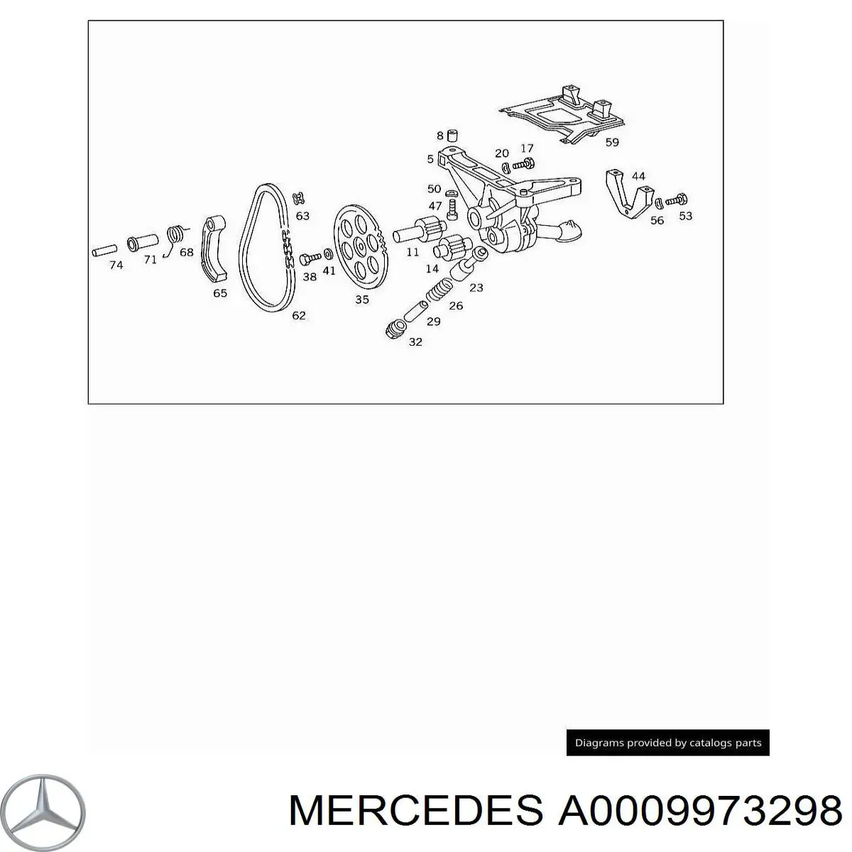 Eslabón de unión de cadena Mercedes A0009973298 precio, desde 2,25 EUR