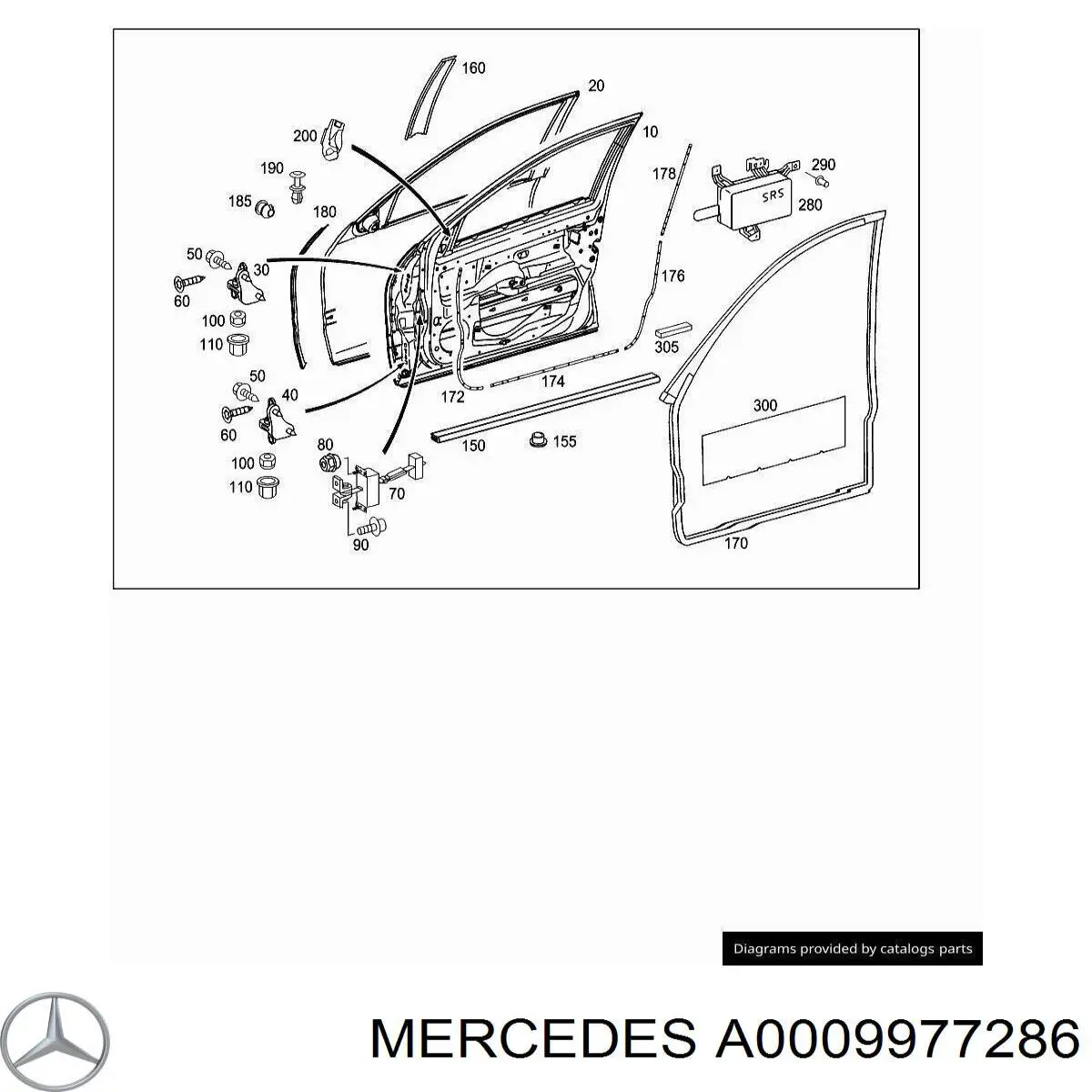 Deposito de limpiaparabrisas A0009973320 Mercedes