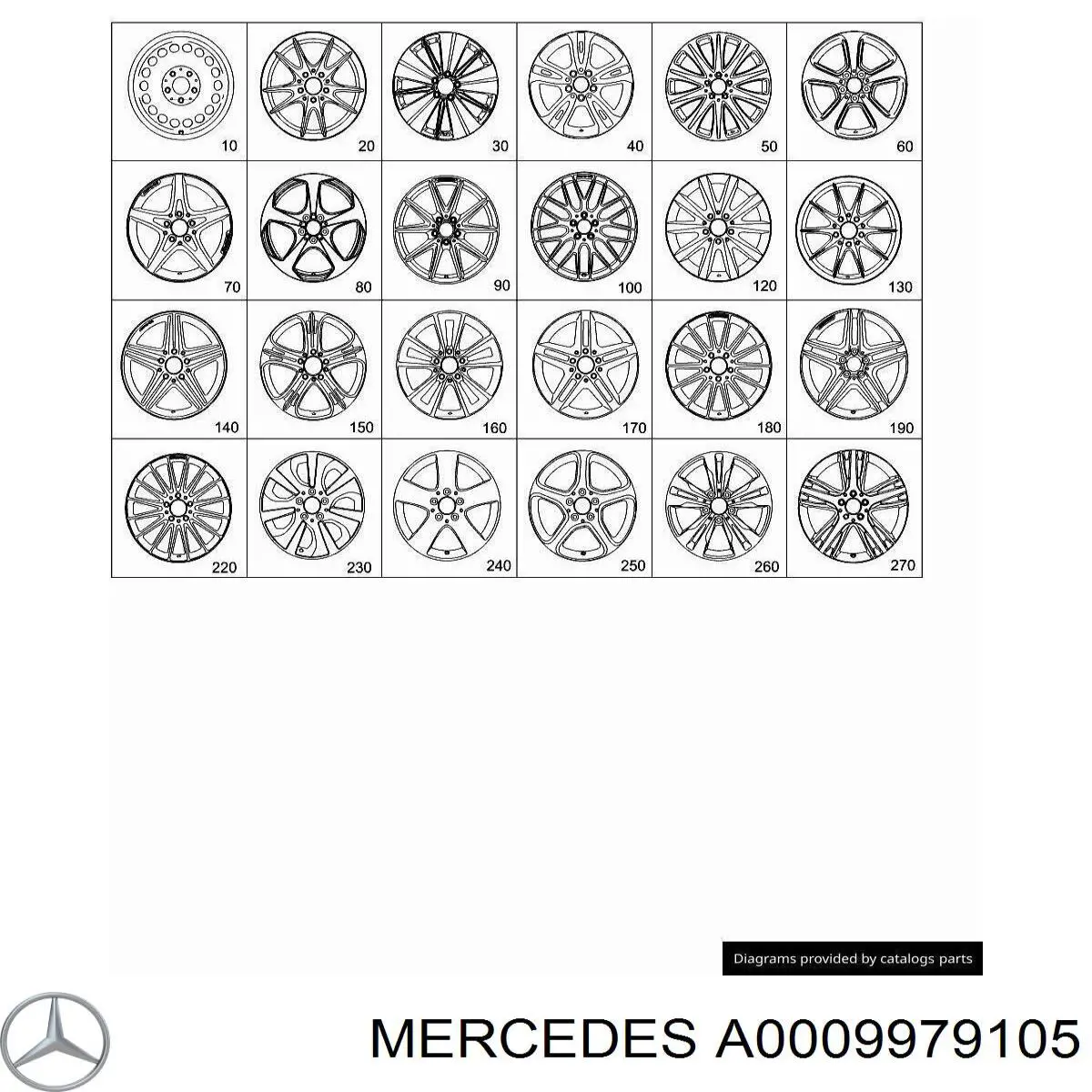  Mercedes A0009979105 precio, desde 1,85 EUR