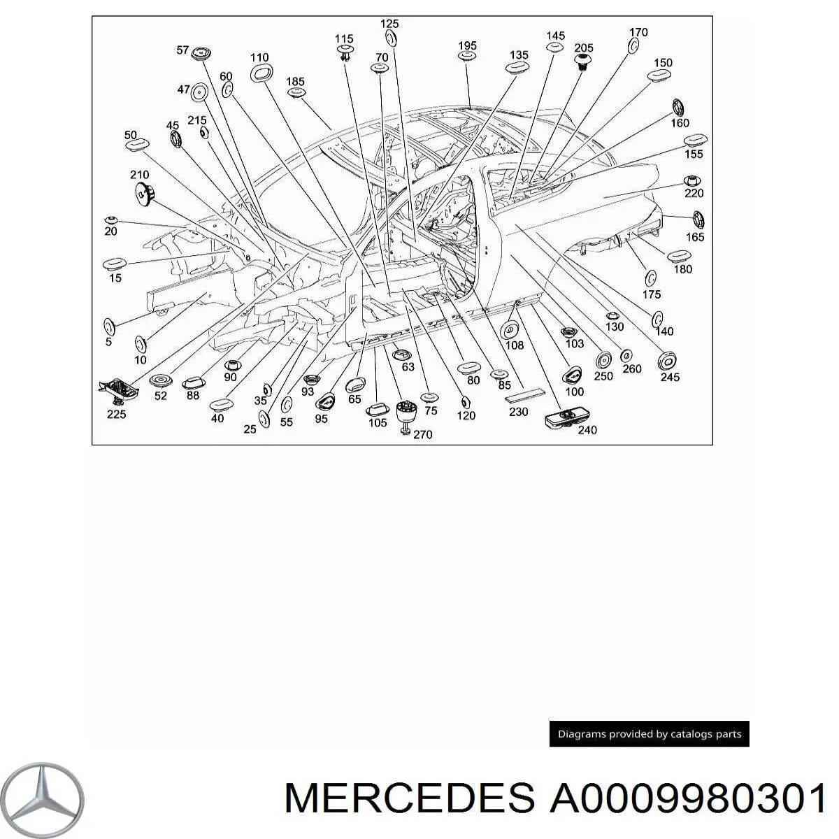 A0009980301 Mercedes 