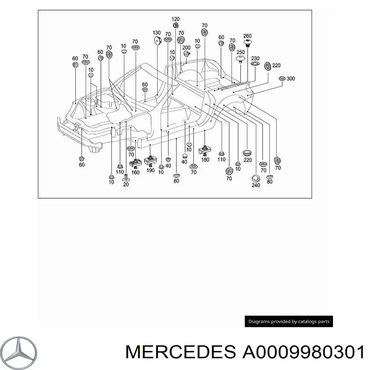  Mercedes A0009980301 precio, desde 3,15 EUR