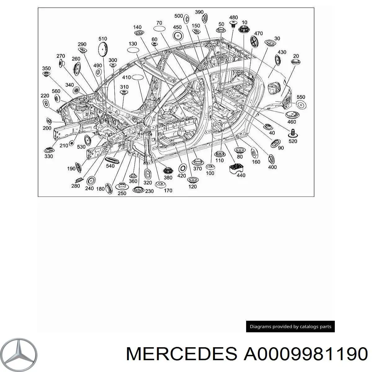 A0009981190 Mercedes 