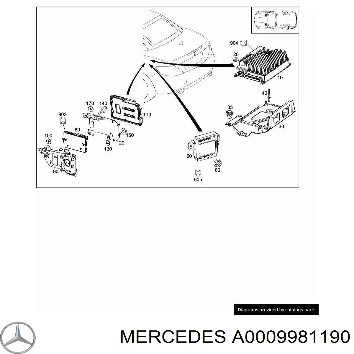  Mercedes A0009981190 precio, desde 1,00 EUR