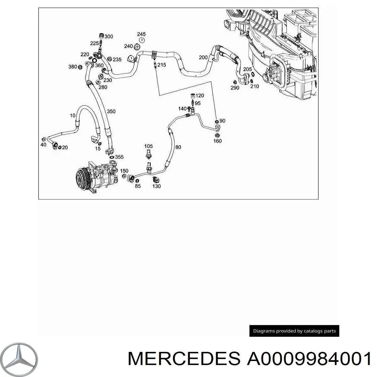  Mercedes A0009984001 precio, desde 9,29 EUR