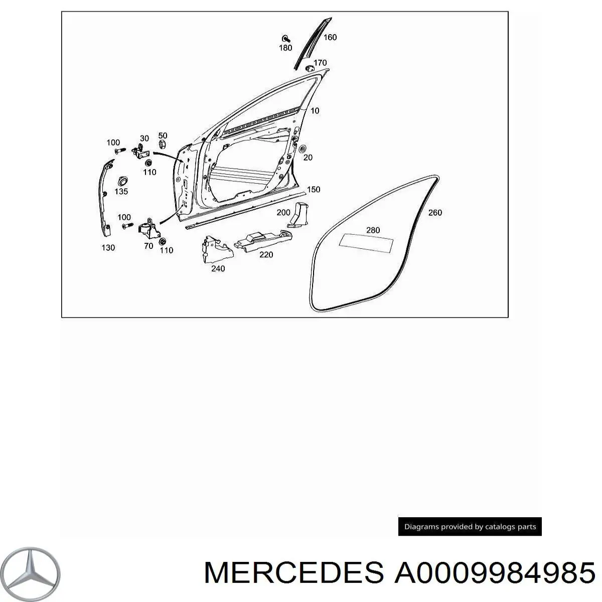  Mercedes A0009984985 precio, desde 5,84 EUR