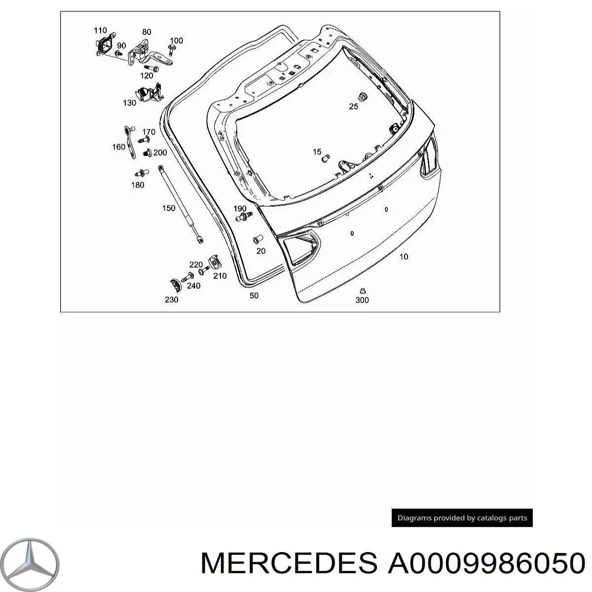 Clip de tapicería de la tapa del maletero 6800422 Ford