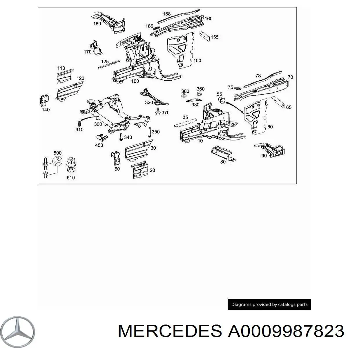A0009987823 Mercedes 