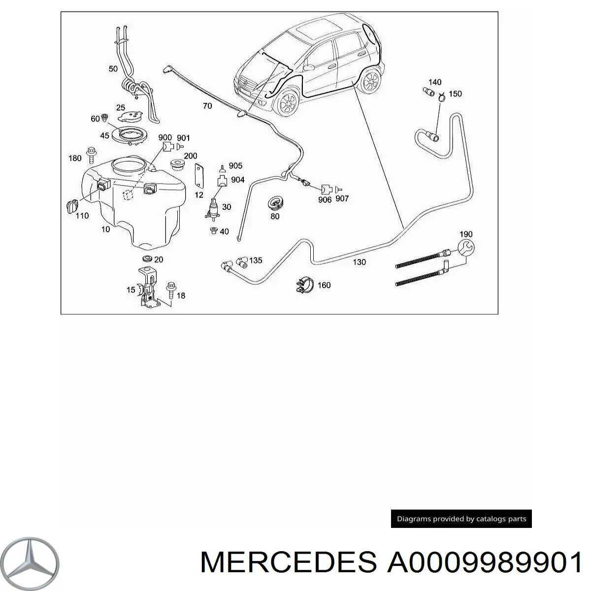  Mercedes A0009989901 precio, desde 7,86 EUR