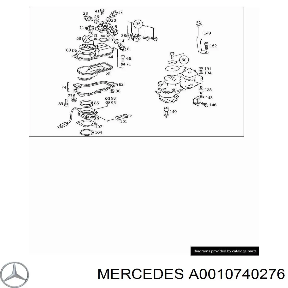  Mercedes A0010740276 precio, desde 93,17 EUR