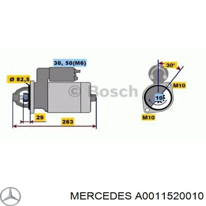 Interruptor magnético estárter Mercedes A0011520010 precio, desde 42,55 EUR