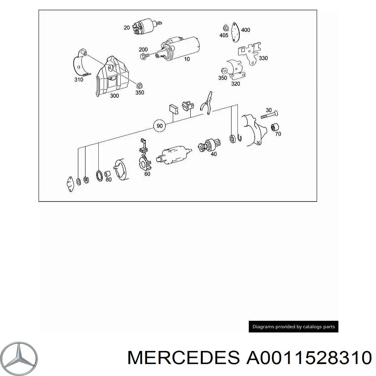 A0011528310 Mercedes interruptor magnético, estárter