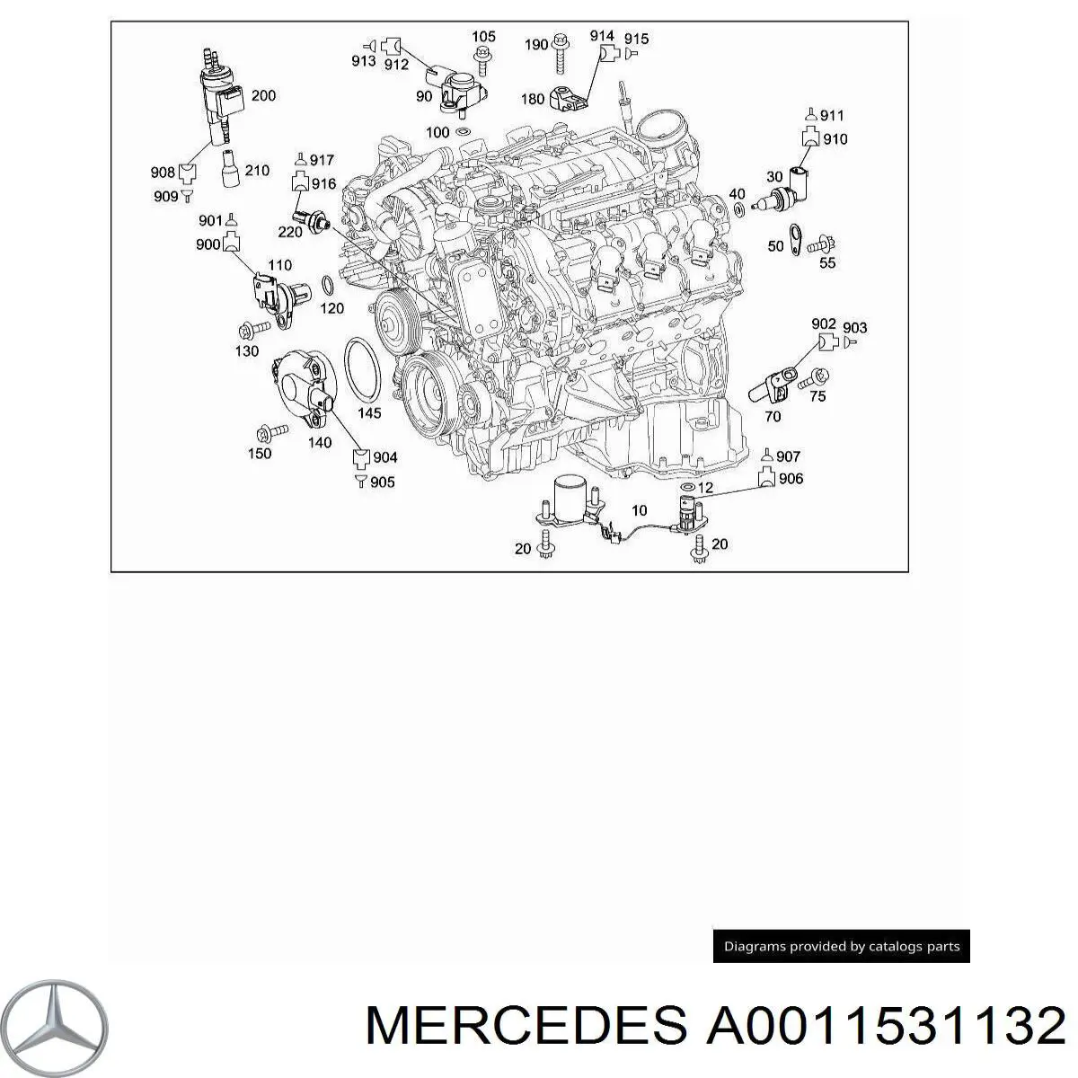 Sensor de nivel de aceite A0011531132 Mercedes